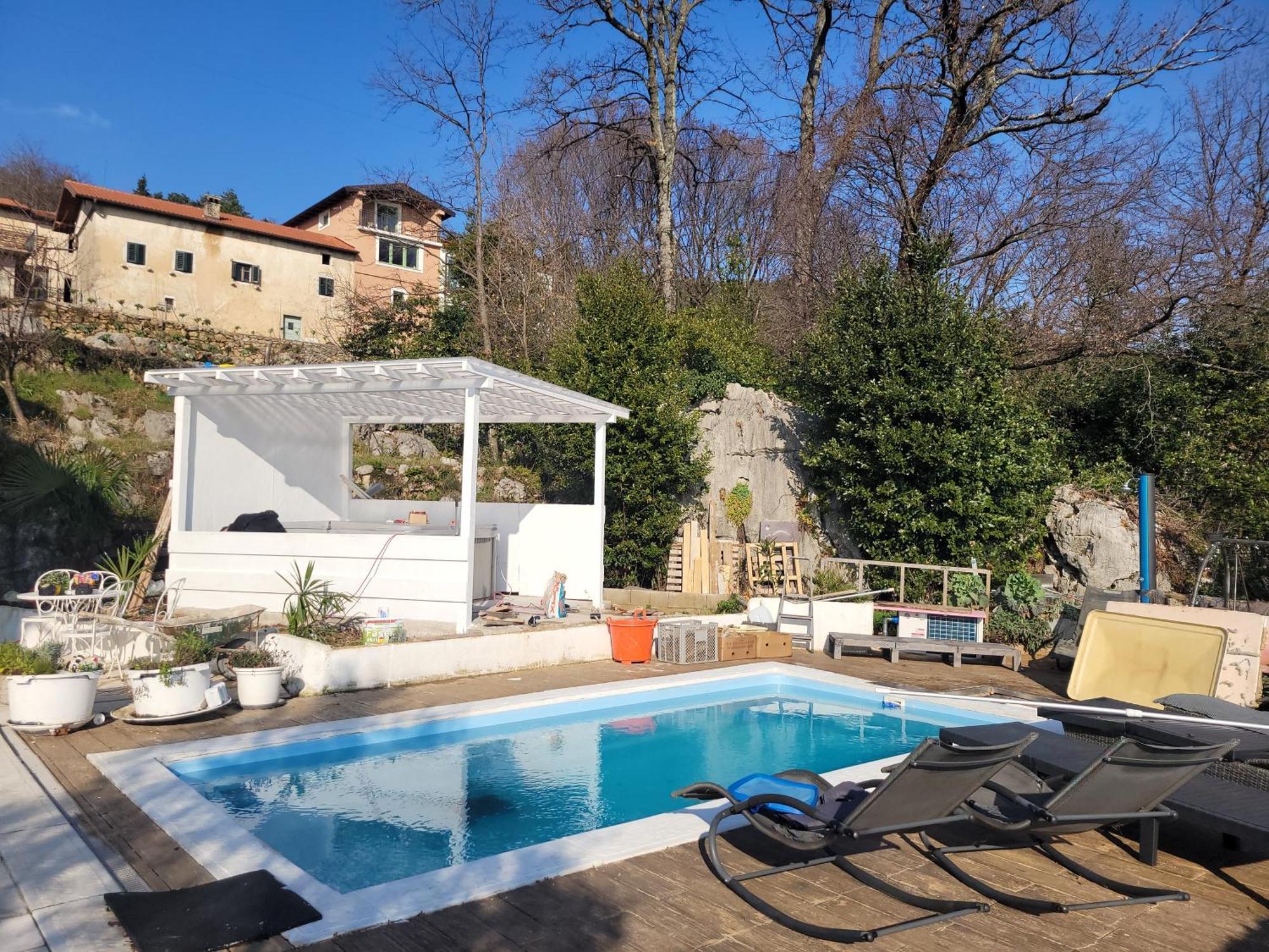 Apartments Chiara Mit Meerblick Und Pool Und Jacuzzi Lovran Eksteriør billede